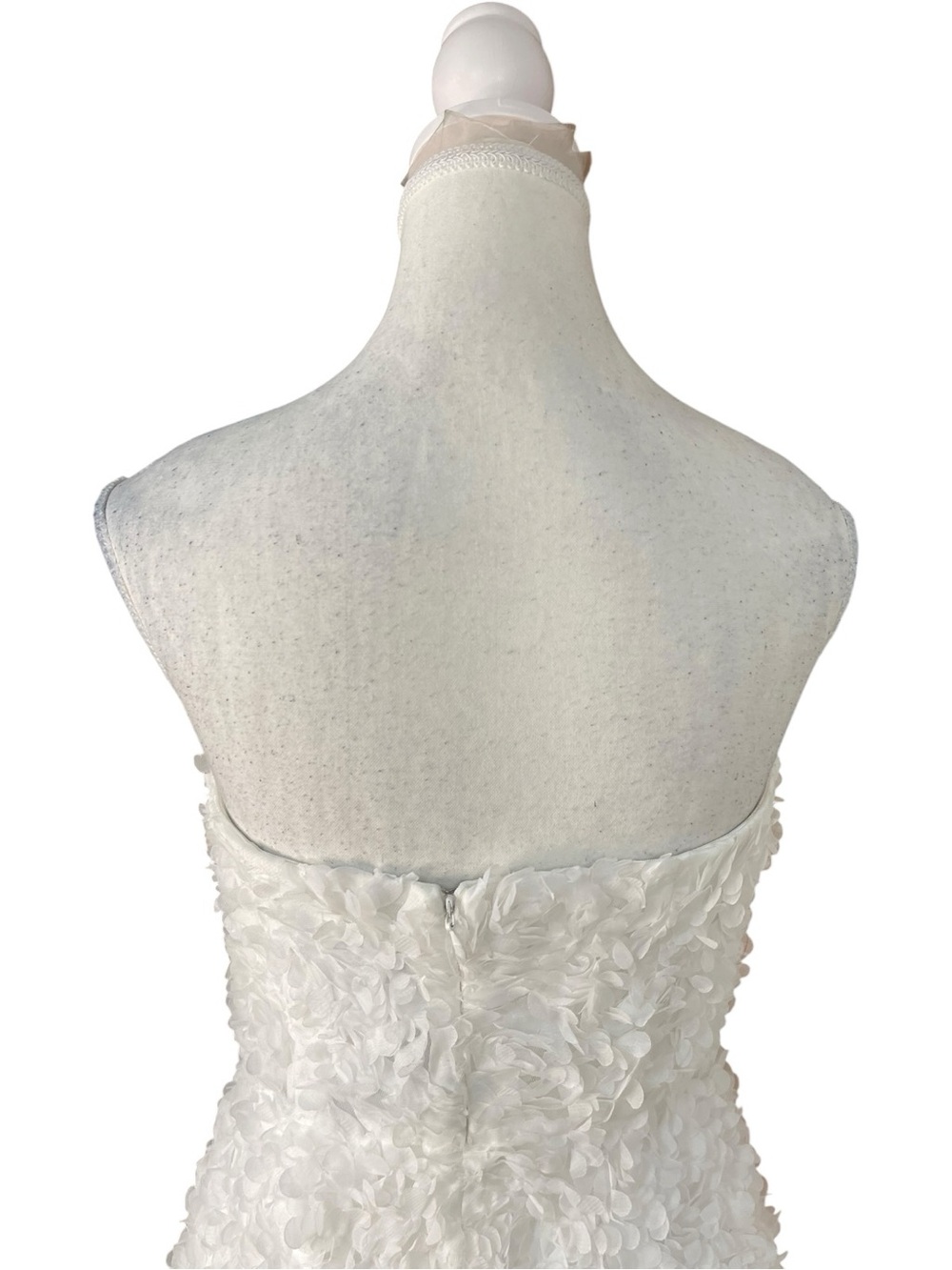 Lulus Gorgeous Mentality 3D Floral Strapless Midi Dress White - Picture 8 of 16